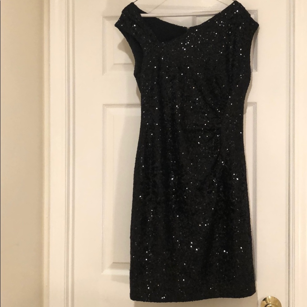 LK Bennett Black sequin dress